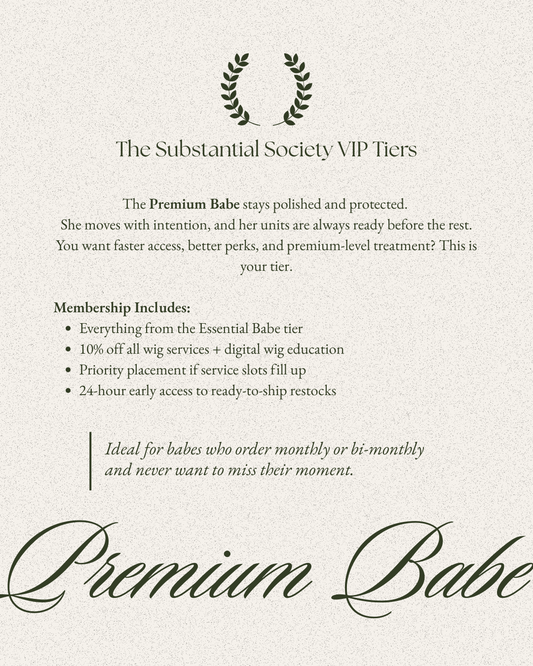 The Substantial Society
